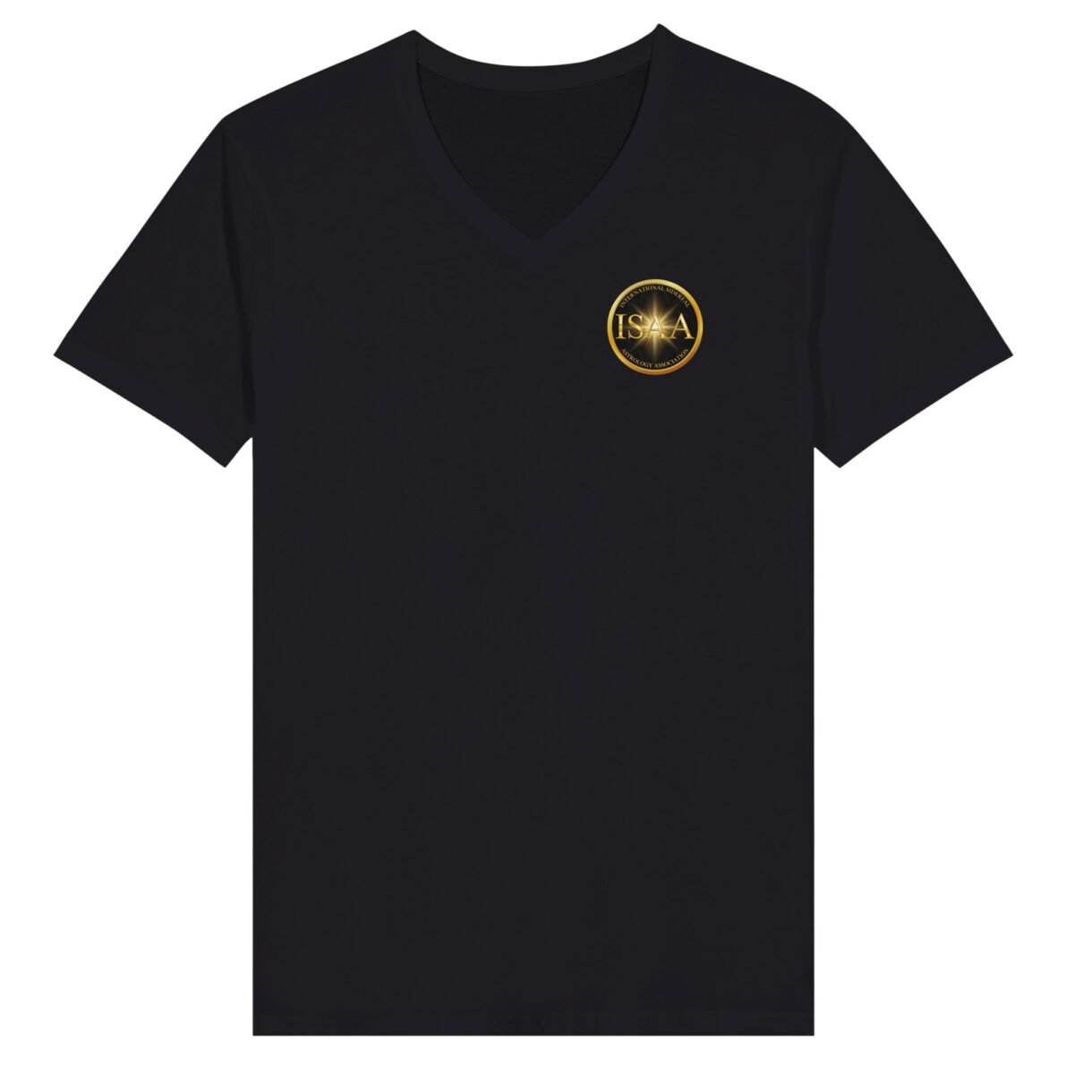ISAA Premium Unisex V-Neck T-shirt - Black