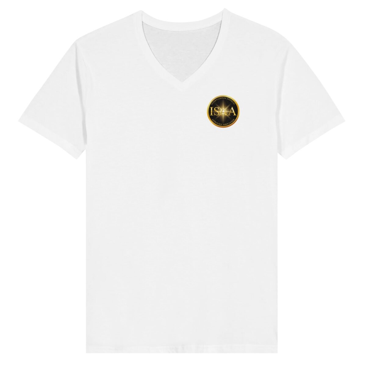 ISAA Premium Unisex V-Neck T-shirt - White