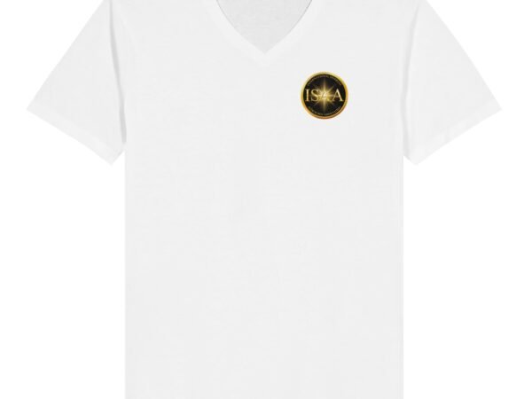 ISAA Premium Unisex V-Neck T-shirt - White