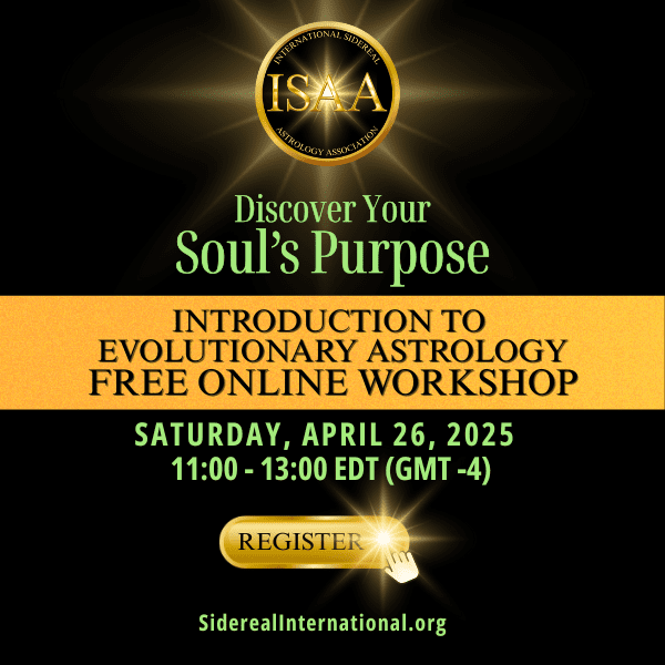 Evolutionary Astrology Workshop ISAA International Sidereal Astrology Association