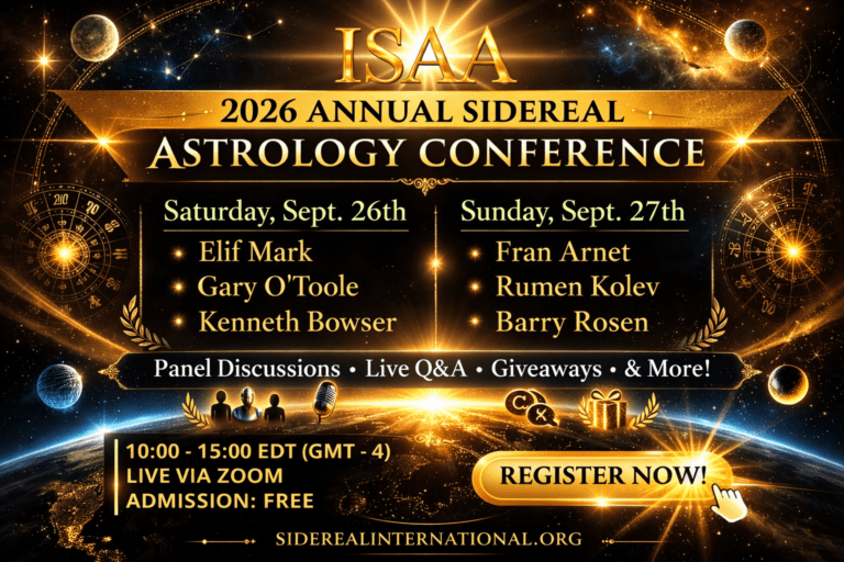 ISAA Sidereal Astrology Annual Conference 2026